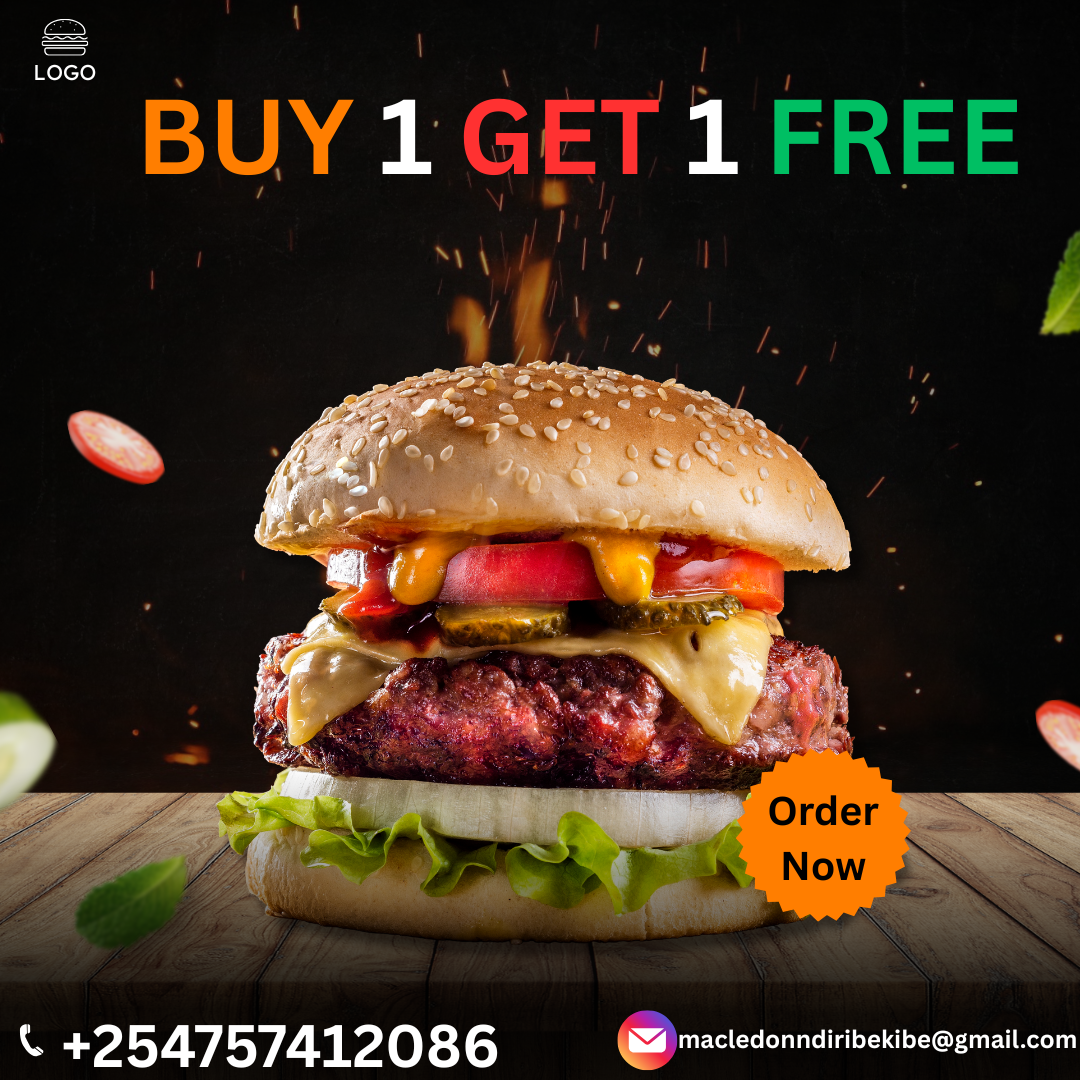 Buy 1 Get 1 Free — Burger Promo